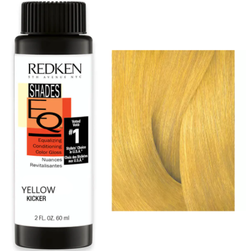 Краска-блеск без аммиака для тонирования и ухода - Redken Shades Eq Color Kicker Yellow -  Желтый 
